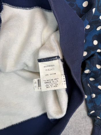 BAPE ABC Camo Polka Dot Shark Full Zip Hoodie Navy (USED)