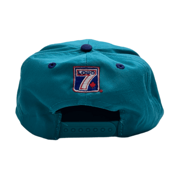 Vintage Charlotte Hornets Snapback Hat Blue