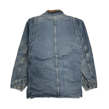 (XL) Vintage Carhartt Denim Chore Jacket washed Blue