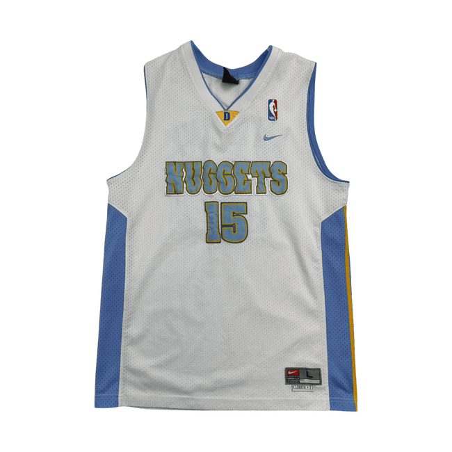 Vintage 90s Nike Denver Nuggets Carmelo Anthony Jersey White