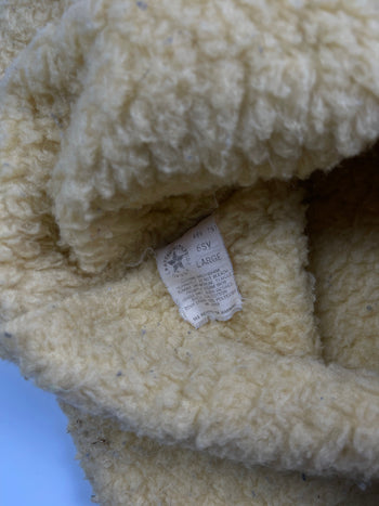Vintage 90s Carhartt Sherpa Lined Vest Beige