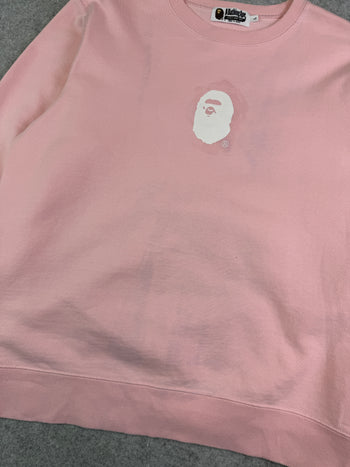 BAPE Crossprint Sweatshirt Pink (USED)