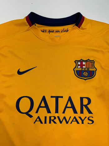 (S) Nike FC Barcelona Messi Jersey Yellow