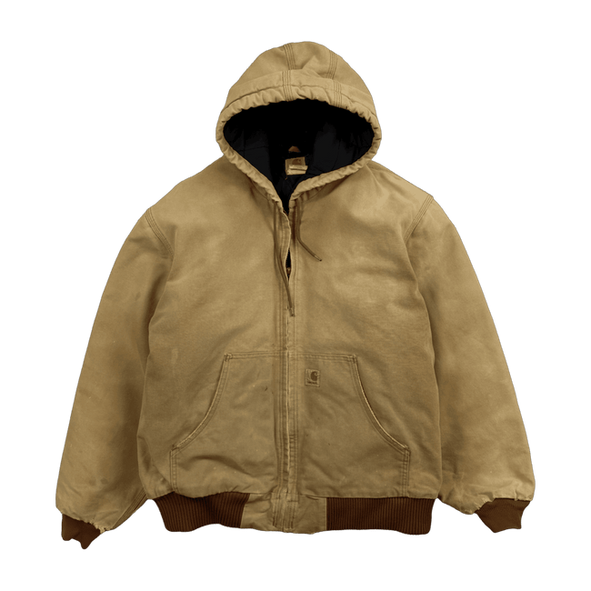 Vintage Carhartt Hooded Work Jacket Beige