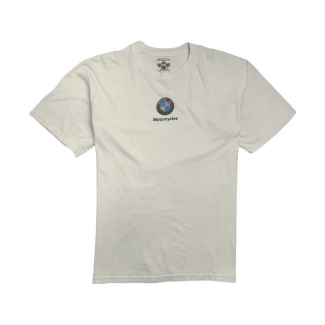(L) Vintage '05 BMW Motorcycles Logo Tee White