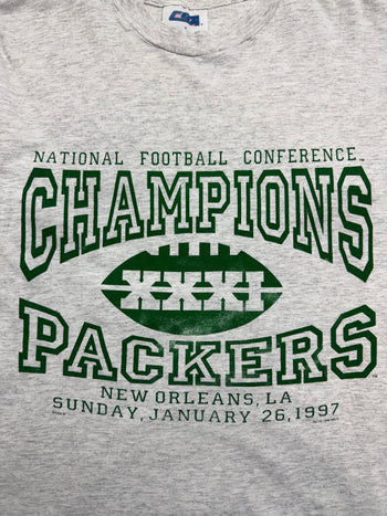 (M) Vintage '97 Green Bay Packers Champions Tee Grey