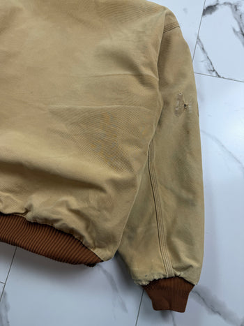 Vintage Carhartt Hooded Work Jacket Beige