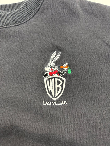 (XL) Vintage Warner Bros. Las Vegas Sweatshirt Black