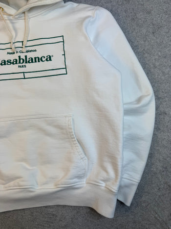 Casablanca Embroidered Hoodie White (USED)