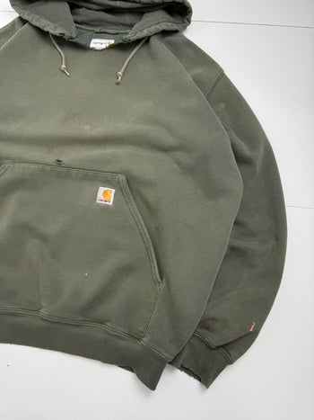 Vintage 2000's Carhartt Pullover Hoodie Green