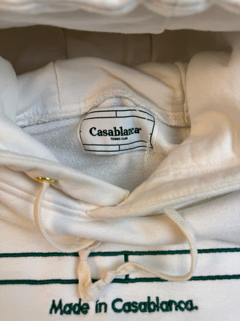 Casablanca Embroidered Hoodie White (USED)