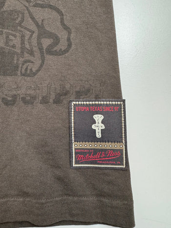 Travis Scott x Mitchell & Ness Mississippi State Bulldogs Tee Brown