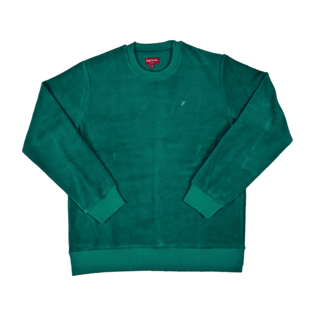Supreme Velour Crewneck Green