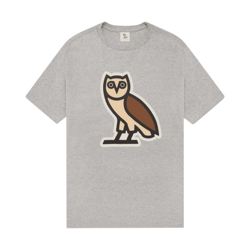 OVO Bubble Owl Tee Heather Grey (USED) | Vintage Clothing Store Canada