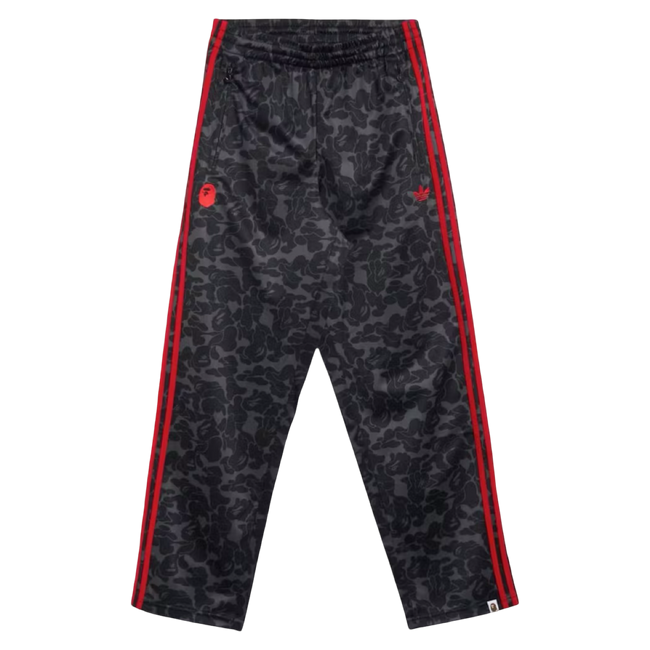 BAPE x Adidas All Over Print Track Pants Black/Red