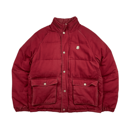 Billionaire Boys Club Canvas Puffer Jacket Red (USED) | Vintage Clothing Store Canada