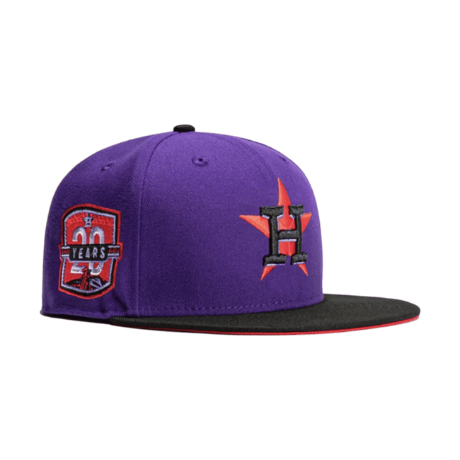 New Era Houston Astros T-Dot 20th Anniversary Exclusive Fitted Hat Purple/Black