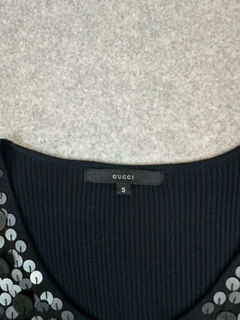 Women's Gucci Sequined Bell Long Sleeve