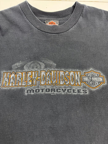 Vintage '05 Barnett Harley Davidson Tee Black