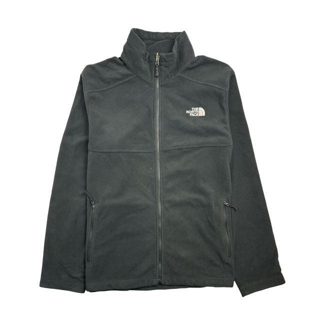 (L) The North Face Full-Zip Fleece Black