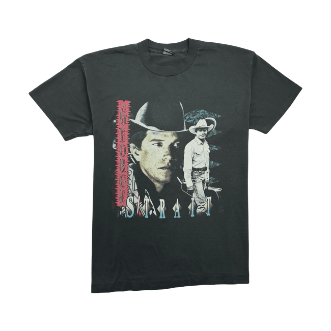 (L) Vintage '93 George Strait Tour Tee Black