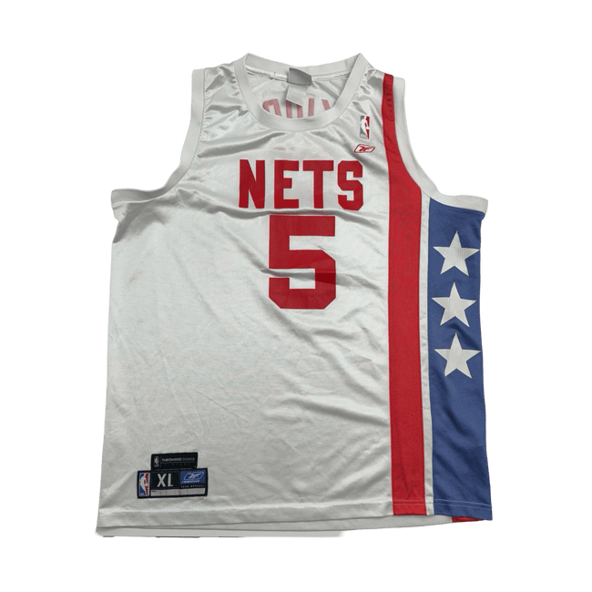 (L) Vintage NBA Jason Kidd Jersey White