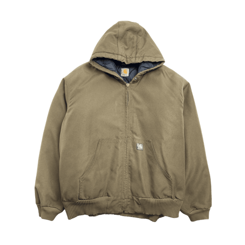 Vintage Carhartt Insulated Zip-Up Hooded Jacket Olive | Vintage Clothing Store Canada
