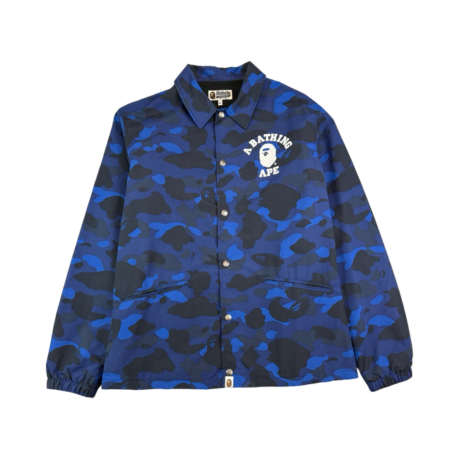 BAPE Color Camo Coach Jacket Blue (USED)