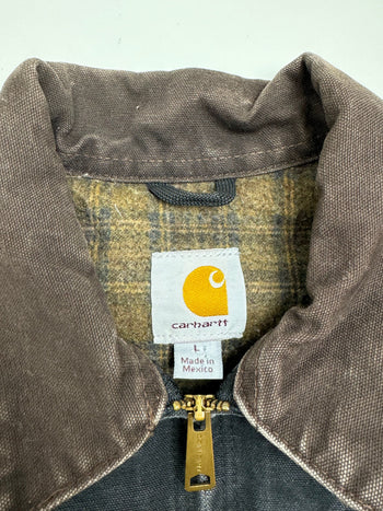 (M) Vintage Carhartt Lined Detroit Jaket Faded Black