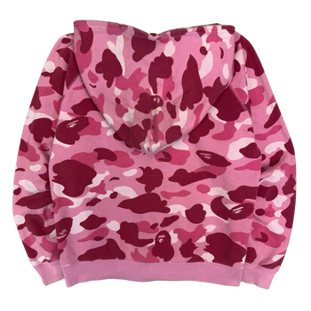 BAPE APEE ABC Camo Jewel Logo Full Zip Hoodie Pink (USED)