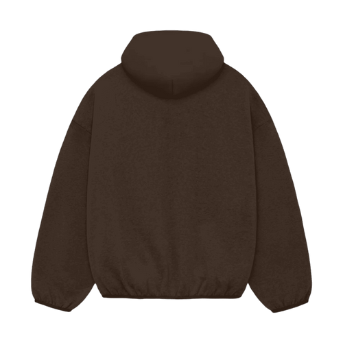 Fear of God Essentials Core Collection Nylon Fleece Hoodie Heather Wood | Vintage Clothing Store Canada