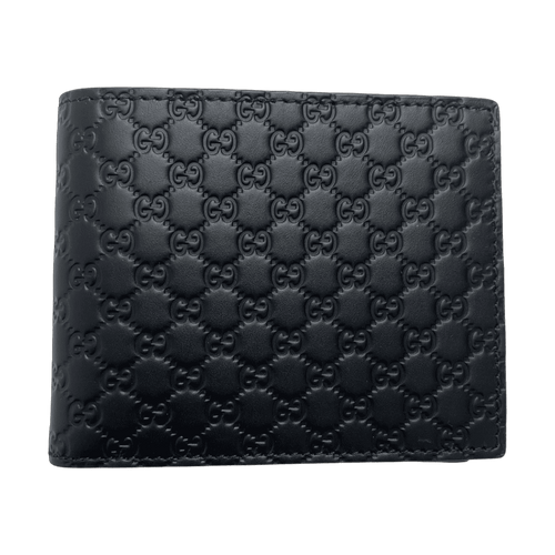 Gucci Monogram Bifold Wallet Black | Vintage Clothing Store Canada