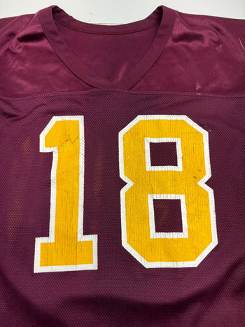 (M) Russell Athletics #18 Football Jersey Burgundy