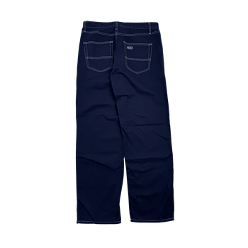 Noah Contrast Stitch Pants Navy Blue (USED)