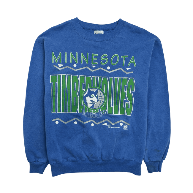 (M) Vintage 90s Minnesota Timberwolves Sweatshirt Blue
