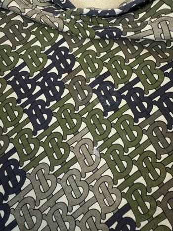 Burberry Monogram Print Hoodie Green (USED)