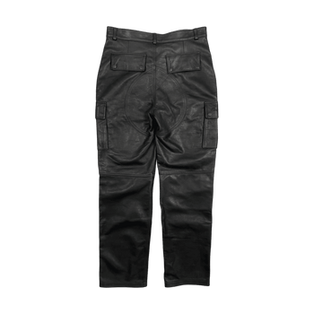 OVO x Roots Leather Cargo Pants Black