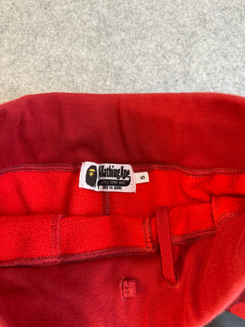 BAPE Color Camo Shark Sweatshorts Red (USED)