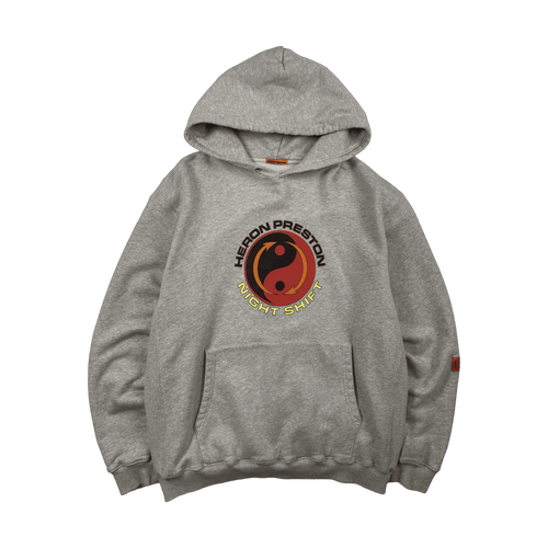 Heron Preston Night Shift Hoodie Grey (USED) | Vintage Clothing Store Canada