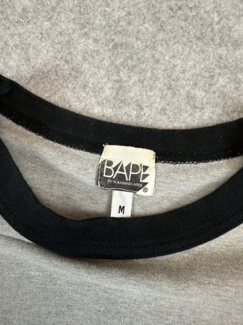 BAPE Logo L/S Tee Grey