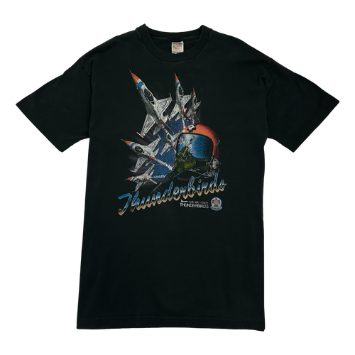 Vintage 1990’s US Air Force Thunderbirds Tee Black | Vintage Clothing Store Canada