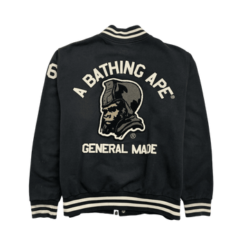 BAPE General Corduroy Varsity Jacket Black (USED)