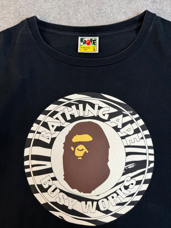 BAPE Busy Works Zebra Tee Black (USED)