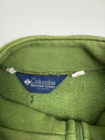 (XL) Vintage 90s Columbia Quarter-Zip Sweatshirt Green