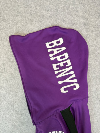 BAPE NYC Track Full Zip Hoodie Purple (USED)
