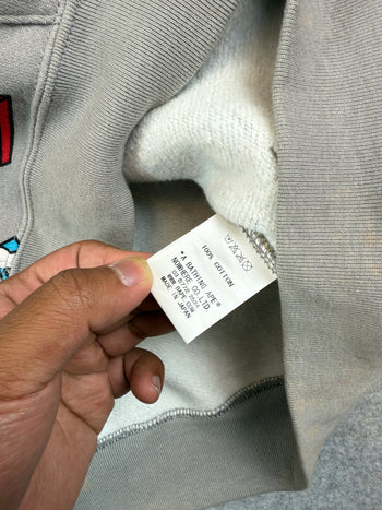 BAPE Baby Milo All Over Full Zip Hoodie Grey (USED)