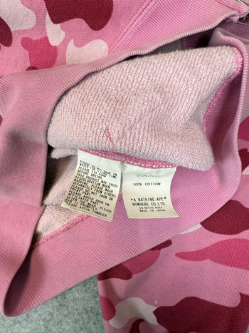 BAPE APEE ABC Camo Jewel Logo Full Zip Hoodie Pink (USED)