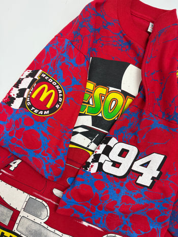 1995 McDonald's Racing Bill Elliott Nascar Tee Red