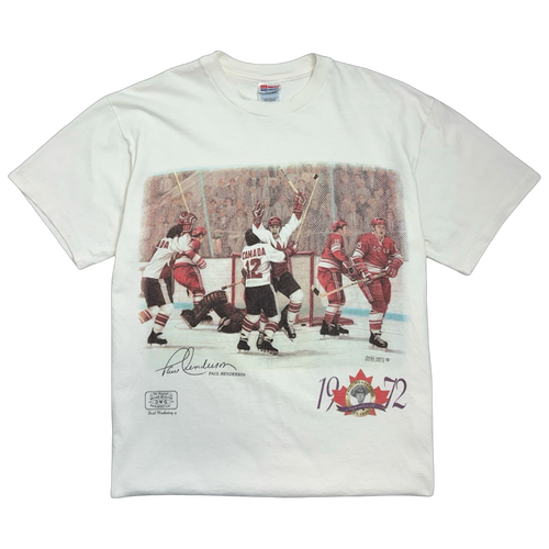 Vintage Canada Hockey Paul Henderson 1972 Winning Goal Tee White | Vintage Clothing Store Canada