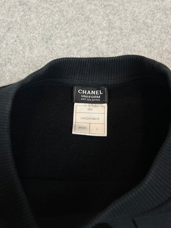 Women's Chanel Uniform Double CC Crewneck Black